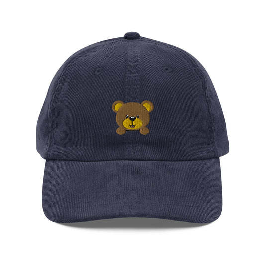 Bear corduroy cap